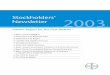 Stockholders’ Newsletter 2003...Interim Report for the First Quarter Table of contents HealthCare Sales in the Pharmaceuticals and Biological Products segment dropped by 10.0 percent,