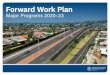 Forward Work Plan Major Programs 2020-2023 · Glen Osmond and Fullarton Road Intersection Upgrade Pre Delivery Golden Grove Road upgrade (One Tree Hill Road to Yatala ... Adelaide