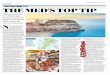 POSTCARD FROM ITALY THE MED’S TOP TIP€¦ · Praia Art Resort Ionian Sea Tyrrhenian Sea 20 miles N o one is quite sure what time it is in Tropea. At the blue-and-white-striped