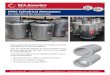 HVAC Cylindrical Attenuators - NCS Acoustics · attenuation for air movement systems. ... OD 1D Len 2D Len 3D Len LP-1D LP-2D LP-3D HP-1D HP-2D HP-2D-1P HP3D-2P 150 250 – – 450