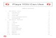 Plays YOU Can Use - IowaBCAiowabca.com/press/wp-content/uploads/2017/07/Plays-YOU... · 2017. 7. 13. · Plays YOU Can Use - Contents (cont.) 3. Man Offense - Elbow Series 21 3.1
