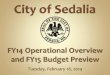 FY14 Operational Overview and FY15 Budget Previe€¦ · Pettis County sales tax revenues were down 1.3% ($81,841) in 2013 when compared to 2012. In 2012 Pettis county sales tax revenue