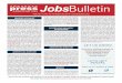 pr ARKANSASess JobsBulletin · 2019. 10. 30. · Ads run free for members and students for six weeks. Deadline is Tuesday 10:00 a.m. Numbers in parentheses indicate weeks the ad has