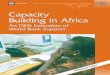 capacity building cover - OECD · 2003 Annual Review of Development Effectiveness: The Effectiveness of Bank Support for Policy Reform Agricultural Extension: The Kenya Experience