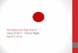 Narragansett High School Class of 2015 - Parent Night ... · PDF file Mr. Daniel F. Warner – Principal NHS Guidance Department Mr. Steve Pinch – Director of Guidance th11 & 12th