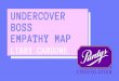 LIBBY CARDONE UNDERCOVER BOSS EMPATHY MAP · PDF file empathy map libby cardone. in season three episode two of undercover boss kriston dean, director of merchandising & marketing