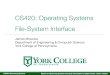 CS420: Operating Systems File-System Interface20_file... · CS420: Operating Systems File System Mounting • A ﬁle system must be mounted before it can be accessed - Provide the