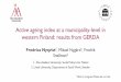 Active ageing index at a municipality-level in western ...€¦ · Larsmo municipality (92%, n=2765, Swedish-speakers, ... 2016 RQ1. What measurements of active ageing can be applied