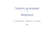 Tektonik og landskab i Midtjylland - Dansk Geoteknisk Forening · PDF file Tektonik og landskab i Midtjylland H. Lykke-Andersen I. Madirazza P. Sandersen 1996. Indsynkningshistorien