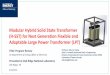 Modular Hybrid Solid State ... - Department of Energy · SST based on Direct AC-AC Conversion (Type A-2) 7 Advantages High efficiency: one stage of high frequency power conversion