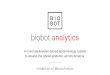 biobot analytics - Opioid: Data to Action · Biobot Analytics is the ﬁrst spin-off of a wastewater epidemiology group in the world and we are starting in the United States. •