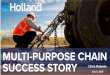 Multi-Purpose Chain Success Story Top...Provides flexibility with chain flat cars • One chain for all commodities • Fleet size can be reduced • The same chain on every car, means