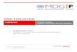 FINAL EVALUATION - MDG Achievement Fund - CPPB... · 2013. 1. 7. · Prologue . This final evaluation report has been coordinated by the MDG Achievement Fund joint programme in an