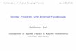 Inverse Problems with Internal Functionals Guillaume Bal€¦ · O. Scherzer, Handbook of Mathematical Methods in Imaging, Springer, 2011 Guillaume Bal Hybrid Inverse Problems & Internal