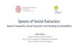 Spaces of Social Exclusion - cvut.cz · Spaces of Social Exclusion: Spatial Inequality, Social Injustice and Housing Sustainability. Segregation: new socio-spatial formations. gated
