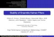 Stability of Ensemble Kalman Filters - ECMWF · PDF file Introduction Ensemble Kalman Filtering Methods The Variational Ensemble Kalman Filter (VEnKF) Stability and Trajectory Shadowing
