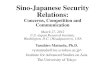 Sino-Japanese Security Relationsus-jpri.org/wp/wp-content/uploads/2016/05/matsuda_20120327.pdf · 3/27/2012  · manages its military, 5) contributing the Sino-Japanese relations