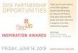 OPPORTUNITIES in the 2019 Inspiration Awards benefiting ... · SPONSOR $30,000 donation Acknowledgement during the program • • • Preferred seating GOLD SPONSOR $20,000 donation