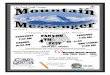 Vol. 34 No. 3 cccmountainmessenger.com July 2016...Insertyour printed Flyer $375.00 (Limit 1 per issue, first contact, must be 11x17 to be stapled in the middle) Classified - 15 words