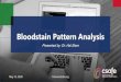 Bloodstain Pattern Analysis - forensicstats.org · CSAFE 2.0 Bloodstain Projects and Lead Investigators BPA I- Statistical Methods for Bloodstain Pattern Analysis Lead PI: Hal Stern,