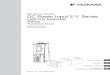AC Servo Drives DC Power Input Σ V Series€¦ · Overview of Setup Installation Wiring and Connection Trial Operation (Checking Servomotor Operation) SGDV SERVOPACK SGMMV Servomotor