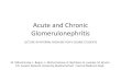 Acute and Chronic Glomerulonephritis · PDF file 2017. 12. 5. · Glomerulonephritis (glomerular nephritis , GN) denotes group of primary and secondary acute and chronic kidney diseases