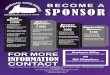 BECOME A SPONSOR · $2000 Silver Sponsor $1000 Bronze Sponsor $500 • Company logo prominently displayed on the GO PURPLE website • Sponsorship posted on social media sites •