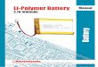 Battery - Mikroelektronikadownload.mikroe.com/documents/accessories/batteries/li...2 PCM TE-01F(DW01A-G+8205) 1 3 Connector 5264-2P UL1007#26AWG 1set Li-Polymer Battery 3.7V 1000mAh
