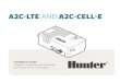 A2C-LTE AND A2C-CELL-E - Hunter Industries · when changing from the Hunter-supplied SIM to a local SIM. 1. Remove the tool from the receptacle on the module 2. Insert it in the SIM