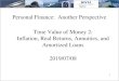 Inflation, Real Returns, and Annuities€¦ · Annuities, Future Value of an annuity, and Present Value of an annuity D. Know how to solve problems relating to amortized loans. 33
