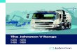 The Johnston V Range - Go Plant · The V501 truck mounted sweeper has a 5.1 m³ hopper volume and 1342 litres capacity water tank. The Johnston V501 is fitted to a shorter wheelbase