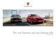 The new Cayenne and new Cayenne GTS - Porsche...1 GTS interior package in Carmine Red | 2 20-inch RS Spyder Design wheel in black (satin finish) revised. To the right in the instrument