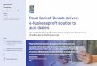 Industry Royal Bank of Canada delivers · Royal Bank of Canada delivers e-Business profit solution to auto dealers Royal Bank of Canada (RBC) was formed in 1869 by a group of Halifax