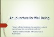 Acupuncture for Well Being...´Acupuncture and Oriental Medicine; Bastyr University, Seattle, WA ´Washington State Licensed Acupuncturist (LAc) ´National Acupuncture Certification(Dipl