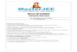 Master JEE CLASSES...Master JEE CLASSES Kukatpally, Hyderabad. JEE-ADVANCE-2016-P2-Model Max.Marks:186 PHYSICS: Section Question Type +Ve Marks - Ve Marks No.of Qs Total marks Sec