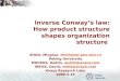 Inverse Conway’s law: How product structure shapes ...4/14 Inverse Conway’s law Product structure shapes communication structure through learning An existing system shapes the