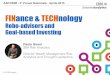 FINance & TECHnology - ASCOSIM Sironi_Ascosi… · © 2015 IBM Corporation ASCOSIM - 5° Forum Nazionale - Aprile 2015 FINance & TECHnology Robo-advisors and Goal-based Investing