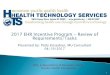 2017 EHR Incentive Program - Review of Requirements/Tasks · The original final rule for the Electronic Health Record Incentive Program-Stage 3 and Modifications to Meaningful Use