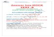 TEST -8 COACHING OF …€¦ · COACHING OF VARIOUS CENTRAL & contact no. 9805332278, 7018596250 STATE LEVEL COMPETITIVE EXAMS Answer key-MOCK TEST -8 HAS ... ISRO—1969 3. ... 2016,