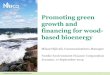 Promoting green growth and financing for wood- based …Promoting green growth and financing for wood-based bioenergy Mikael Sjövall, Communications Manager Nordic Environment Finance