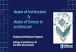 Master of Architecture Master of Science in Architecture · PLAN OF STUDY Master of Architecture & Master of Science in Architecture STEM Designation MArch & MS Arch are science ,