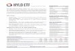 FUND FACTS WHY HYLD? FUND CHARACTERISTICS TOP 10 … · Before investing you should carefully consider the Fund’s investment objectives, risks, charges and expenses. This and other
