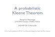 A probabilistic Kleene Theoremmovep.lif.univ-mrs.fr/documents/monmege-slides.pdf · A probabilistic Kleene Theorem Benjamin Monmege LSV, ENS Cachan, CNRS, France MOVEP 2012, Marseille