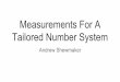 Measurements For A Tailored Number System · Tailored Number System Andrew Shewmaker. What to measure for a custom number system? Dynamic Range avoid wasting bits on needless range