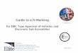 Guide to e/E-Markinginterferencetechnology.com/wp-content/uploads/2016/03/... · 2016. 8. 10. · Guide to e/E-Marking for EMC Type Approval of Vehicles and Electronic Sub-Assemblies