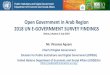 UN 2018 E-Government Survey findings on Open Government ...€¦ · 2018 UN E-GOVERNMENT SURVEY FINDINGS Beirut, Lebanon 2 July 2019 Mr. Vincenzo Aquaro Chief of Digital Government