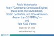 Public Workshop for Rule 4702 (Internal Combustion Engines ... · 9/24/2020  · Public Workshop for Rule 4702 (Internal Combustion Engines) Rules 4306 and 4320 (Boilers, Steam Generators,
