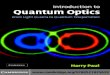 INTRODUCTION TO QUANTUM OPTICS: From Light Quanta to ... · Title: INTRODUCTION TO QUANTUM OPTICS: From Light Quanta to Quantum Teleportation : Author: HARRY PAUL : Created Date: