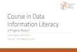 Course in Data Information Literacy - UZH · Summary Lecture 7 Metadata is documentation of data A metadata record captures critical information about the content of a dataset Metadata