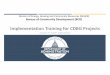 Implementation Training for CDBG Projects CDBG Implementation...Oct 01, 2020  · 1 OF 3 NATIONAL OBJECTIVES: 1 2 3 Low‐and Moderate‐Income Area Benefit Limited Clientele Housing